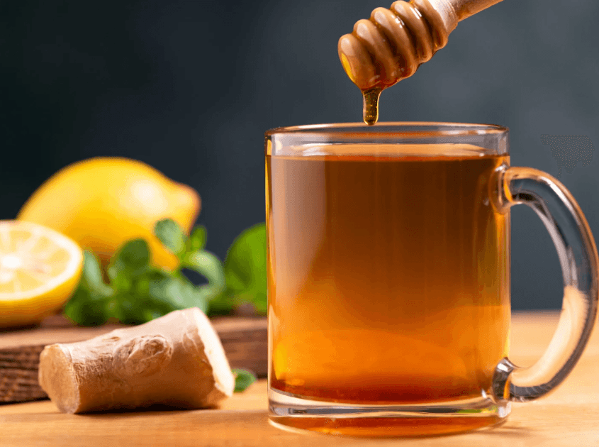 How to make fresh ginger honey tea