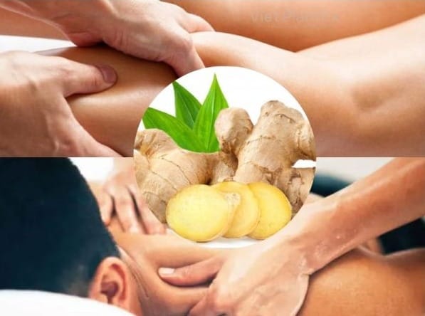 Ginger oil massage to relieve muscle pain
