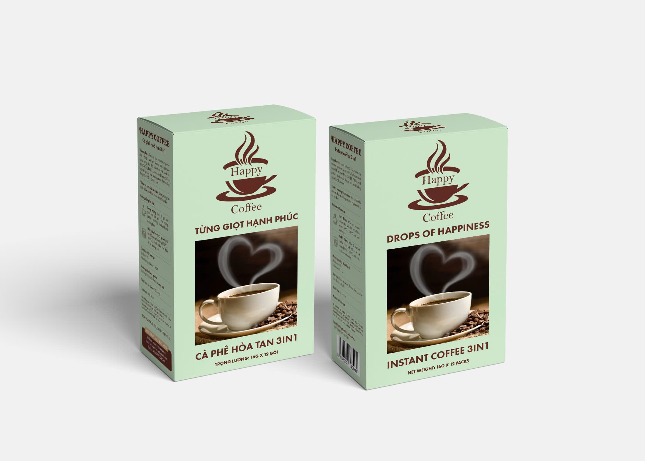 Cà phê Happy Coffee 3 trong 1 (Trắng) - Ảnh 3